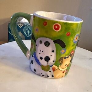 Gibson Green and White Dog Mug By Debi Hron from 2014